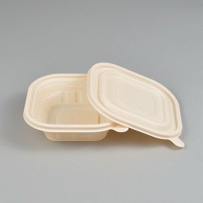 1200ML 145*145*45mm Biodegradable Takeaway Boxes 6 Compartment